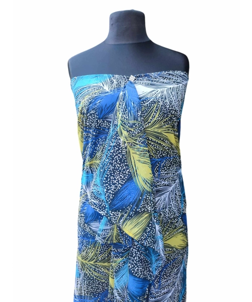 Duża sukienka plażowa - eleganckie PAREO XXL kolorowe pióra